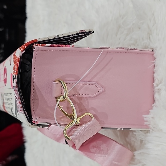 BETSEY JOHNSN PINK n MULTI COLOR LUV BETSEY DMF HANDBAG - Picture 5 of 6